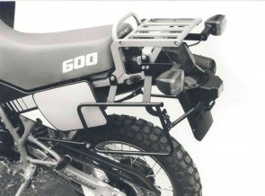 Sidecarrier permanent mounted - black for Suzuki DR600S/DR600R 1988/89